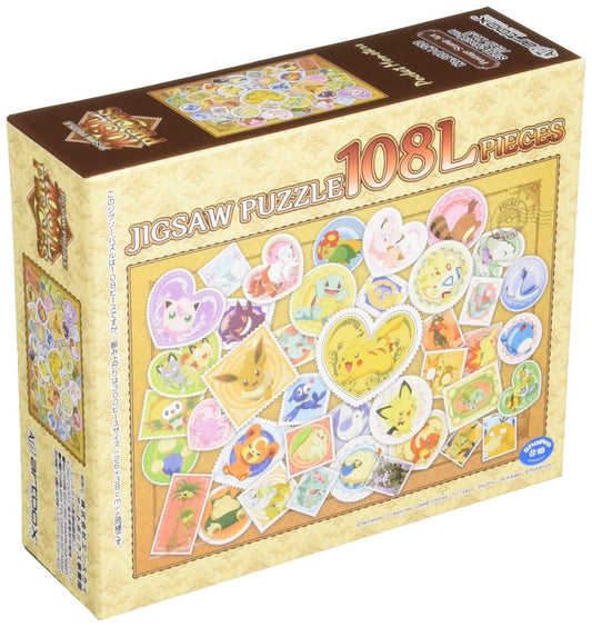 Ensky 108pc Pokemon Stamp Art Jigsaw Puzzle 26x38cm 108-L700