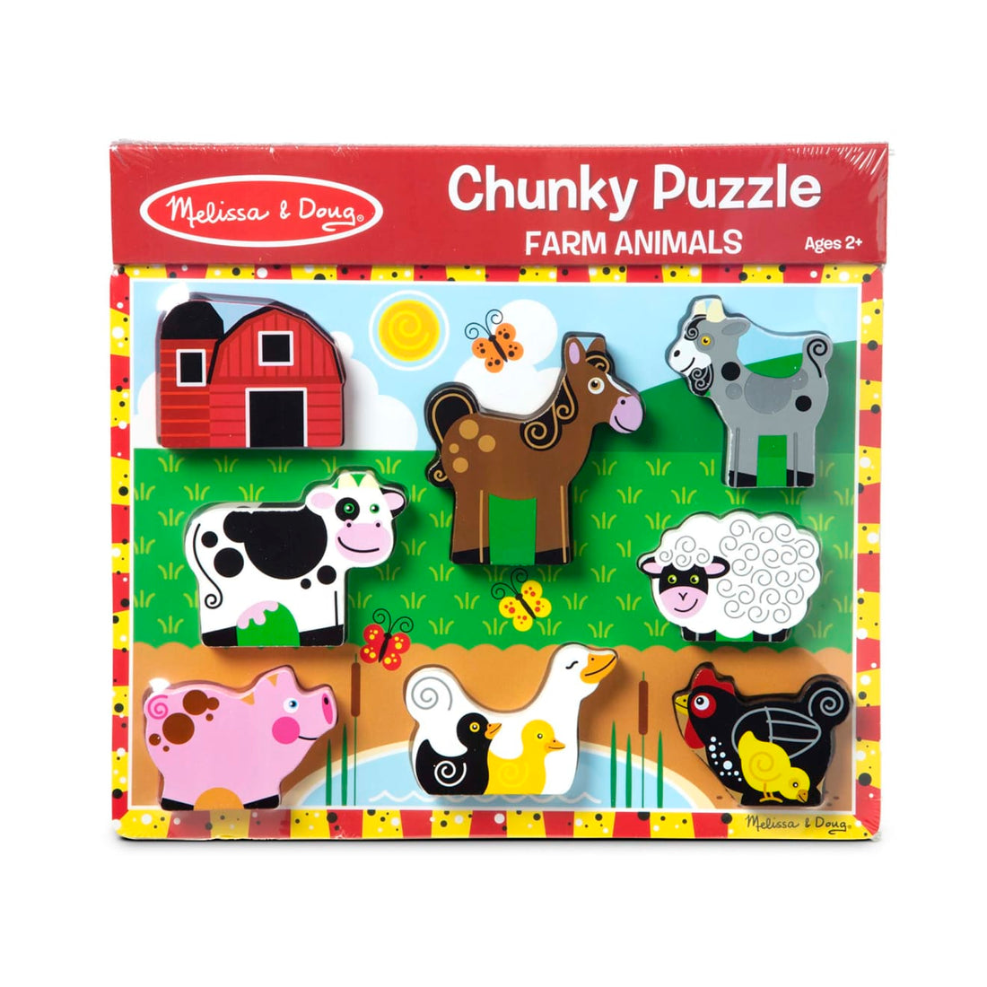 Melissa & Doug Chunky Puzzle | Farm Animals