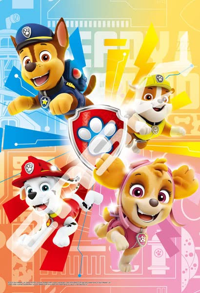ENSKY 108-L781 Jigsaw Puzzle Paw Patrol Jumping Into Action 108 L-Pieces