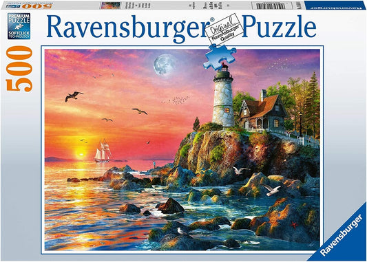 Lighthouse at Sunset 500pc Puzzle