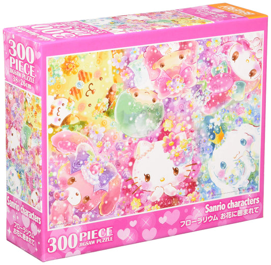 Beverly Jigsaw Puzzle 33-173 Sanrio Hello Kitty Surrounded By Flowers (300 Pieces) Cute Puzzle