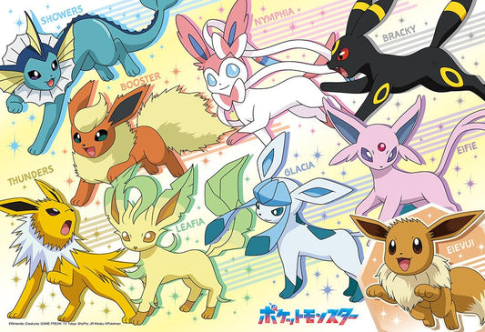 Made In Japan Beverly 100pc Jigsaw Puzzle Go Go! Eevee Friends 100-048 (26x38cm)