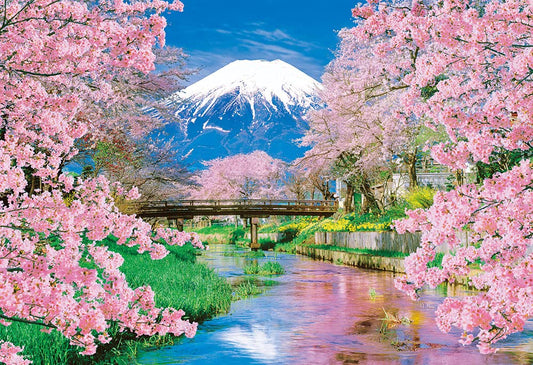 BEVERLY 33-208 Jigsaw Puzzle Mt.Fuji And The Murmuring Of Spring 300 Pieces