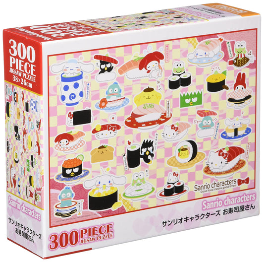 BEVERLY 83-107 Jigsaw Puzzle Hello Kitty And Sanrio Characters At A Sushi Restaurant 300 Pieces