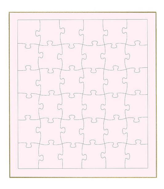 Beverly Jigsaw Puzzle WP-002 Signature Board Jigsaw Pink (36 Pieces) Blank Puzzle