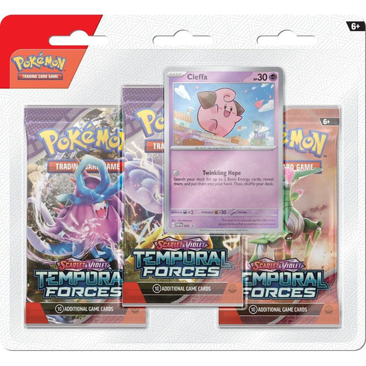 Pokemon: Scarlet and Violet - Temporal Forces Three-Booster Blister