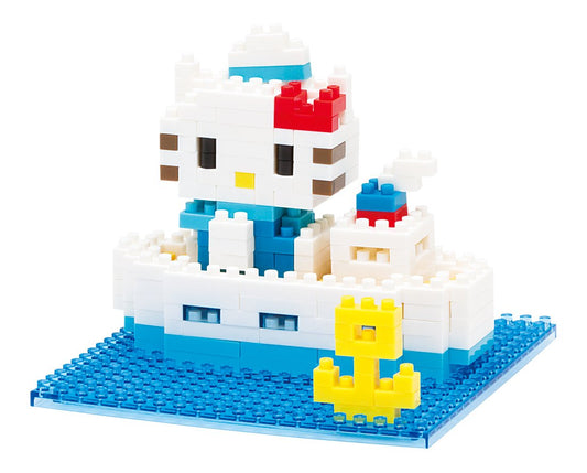 KAWADA Nbh-057 Nanoblock Block Art Hello Kitty And Marine Cruise