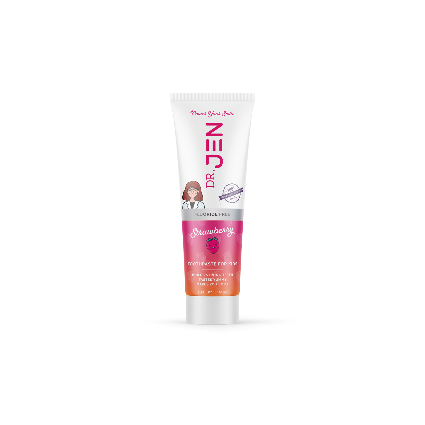 Fluoride-Free Strawberry 10% Nano Hydroxyapatite Toothpaste