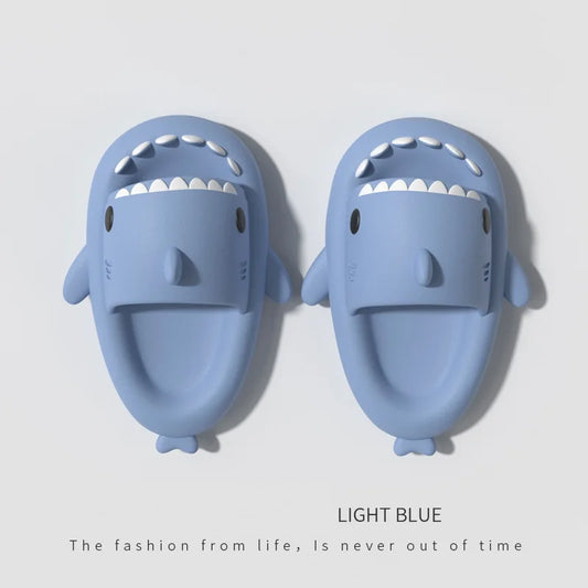 Summer Women's Beach Slides Men's Shark Slippers Color Combination Flip Flops Boy's Girl's Cartoon EVA Sandals Anti-skid Shoes ShopOnlyDeal