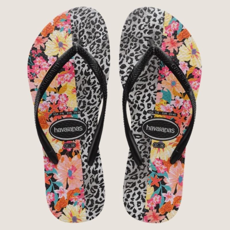 Havaianas Slim Print Mixed (Floral) Thong