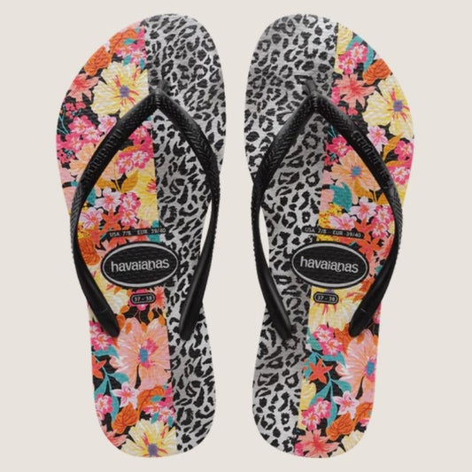 Havaianas Slim Print Mixed (Floral) Thong