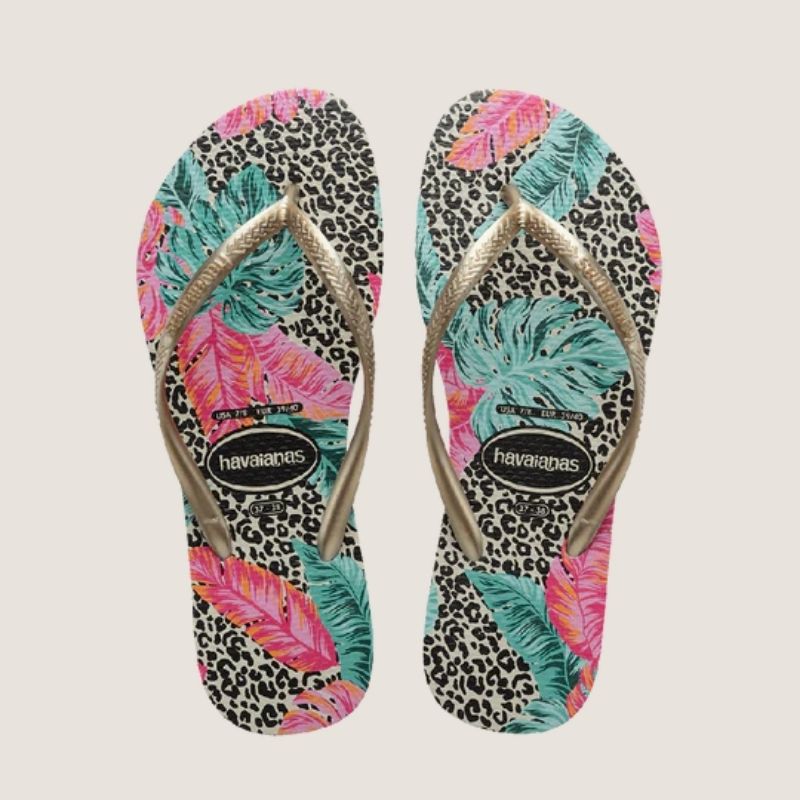 Havaianas Kids Slim Print Floral Jessica Thong