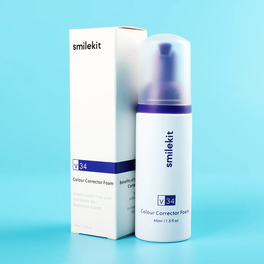Smilekit Teeth Cleansing Stains Removes Breath Freshen Teeth Whitening Mousse Oral Hygiene Mousse Foam Portable Travel Toothpast SmileKit Store