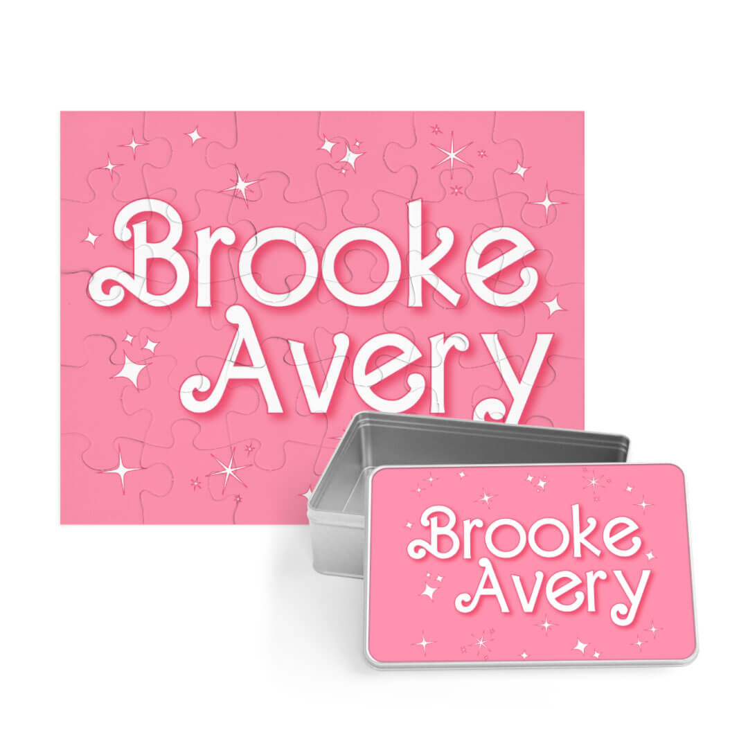 Kids Personalized 30 Piece Puzzle | Sparkle Girl