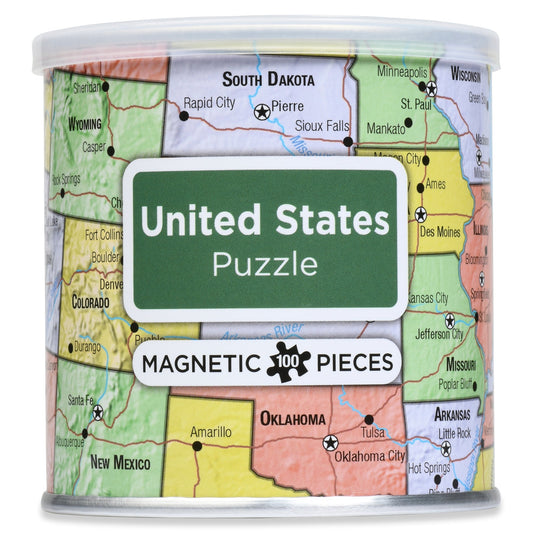 {Geo Toys} 100 Piece Magnetic Puzzle :: USA