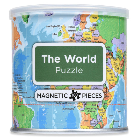 {Geo Toys} 100 Piece Magnetic Puzzle :: The World