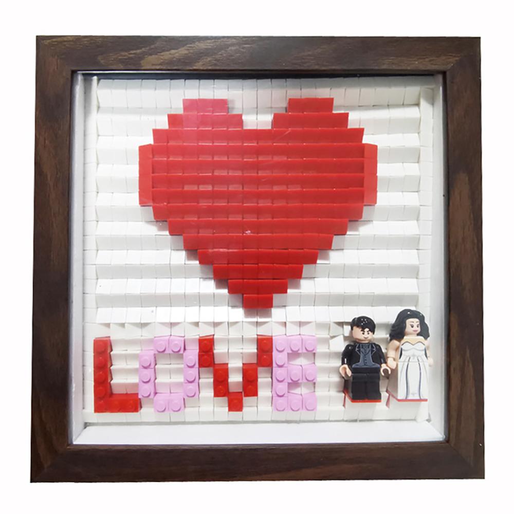 Building Block Love Frame Small Grain Building Block