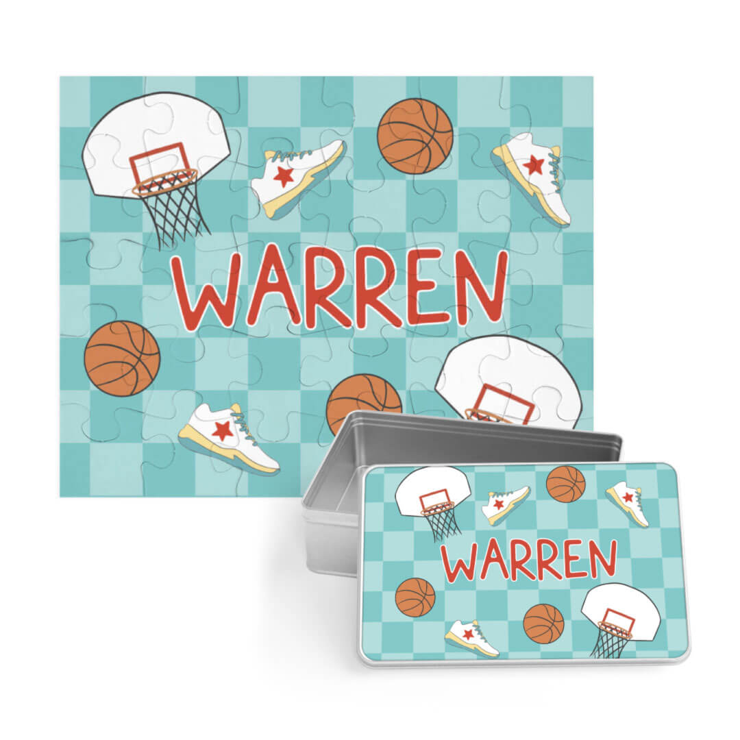 basksetball star personalized puzzle