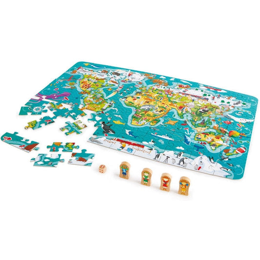 Hape 2 in 1 World Tour Puzzle & Game