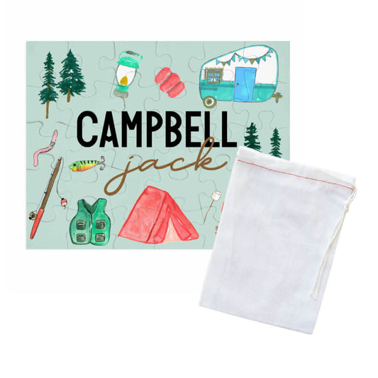 Kids Personalized 30 Piece Puzzle | Happy Camper