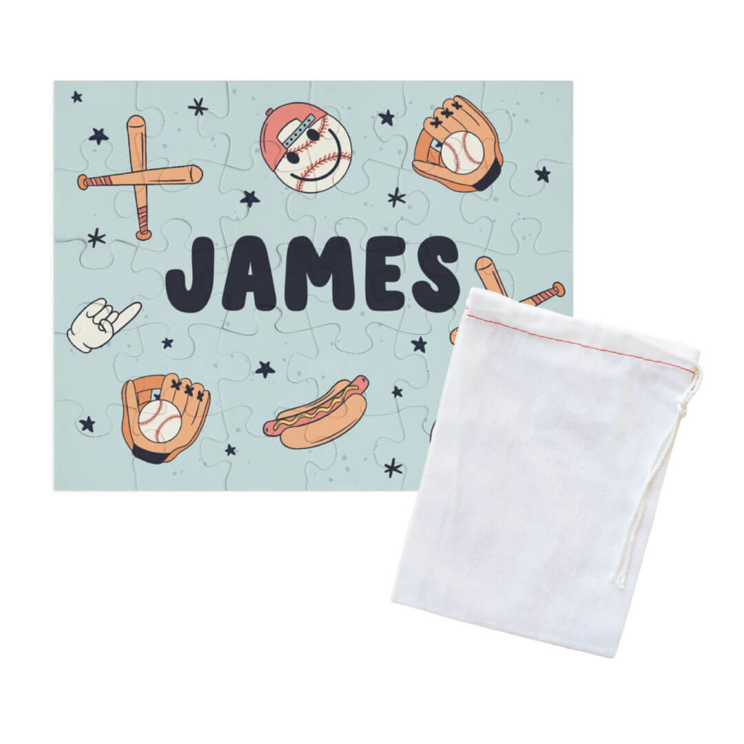 Kids Personalized 30 Piece Puzzle | Home Run