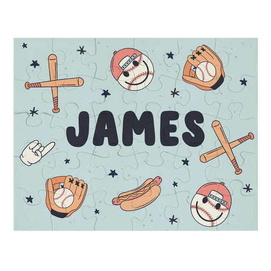 Kids Personalized 30 Piece Puzzle | Home Run
