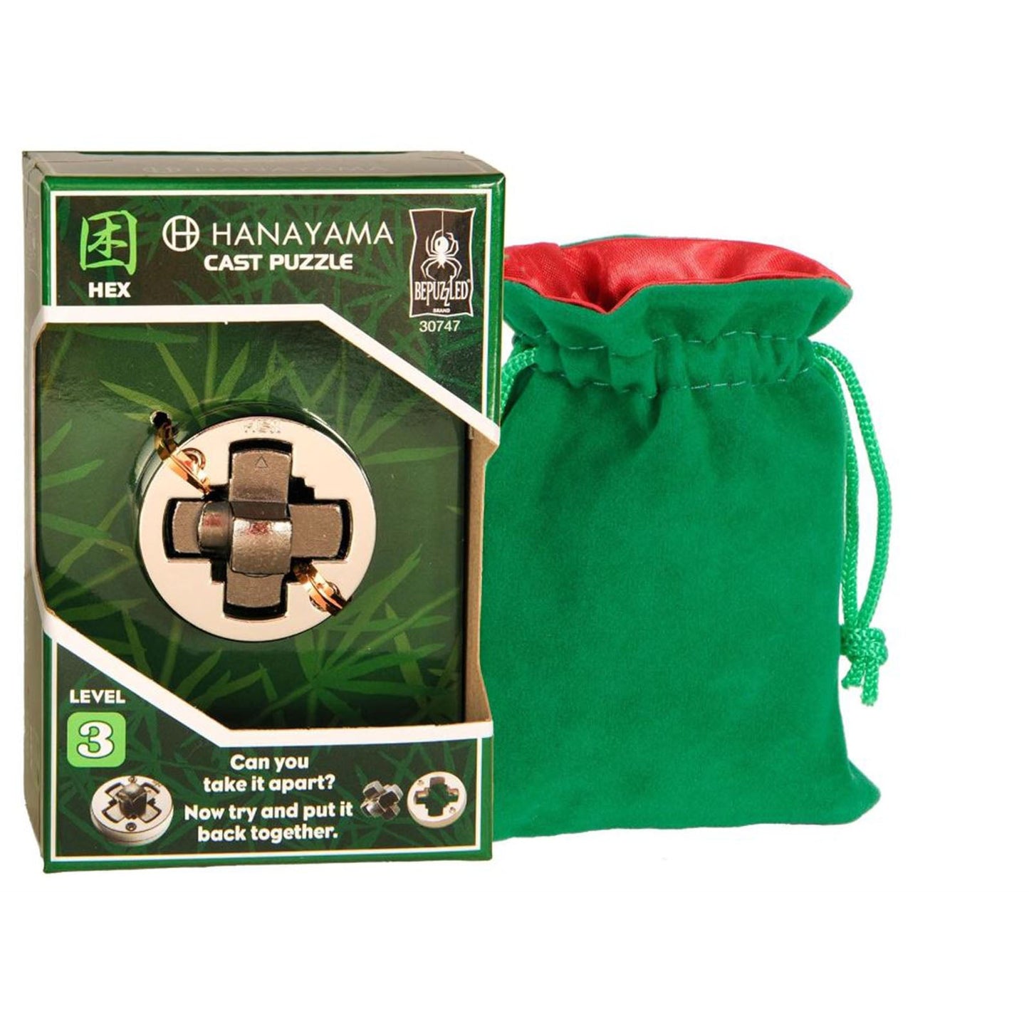 Hanayama Level 3 Hex Cast Brain Teaser Puzzle