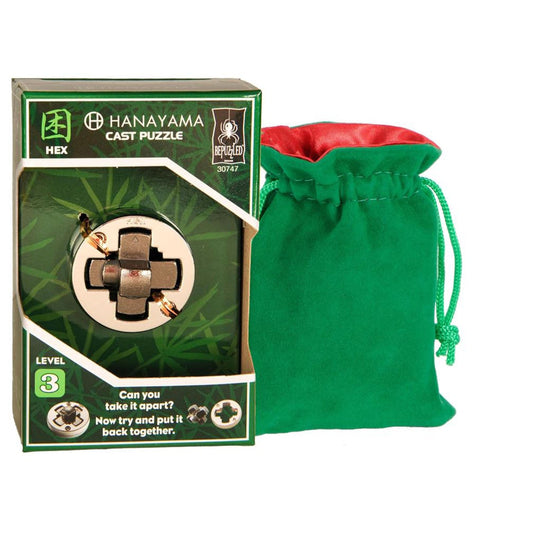Hanayama Level 3 Hex Cast Brain Teaser Puzzle