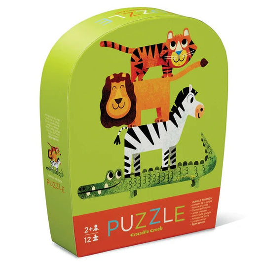 Crocodile Creek 12 piece Mini Puzzle | Jungle Friends