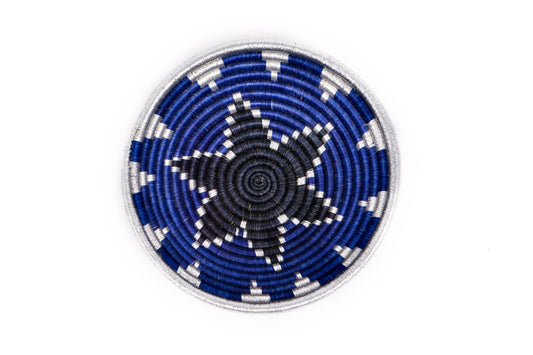 Navy Blue Round Basket
