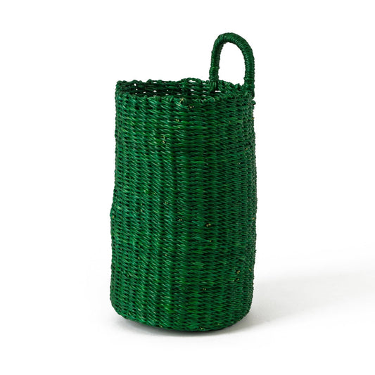 Green Woven Hanging Basket