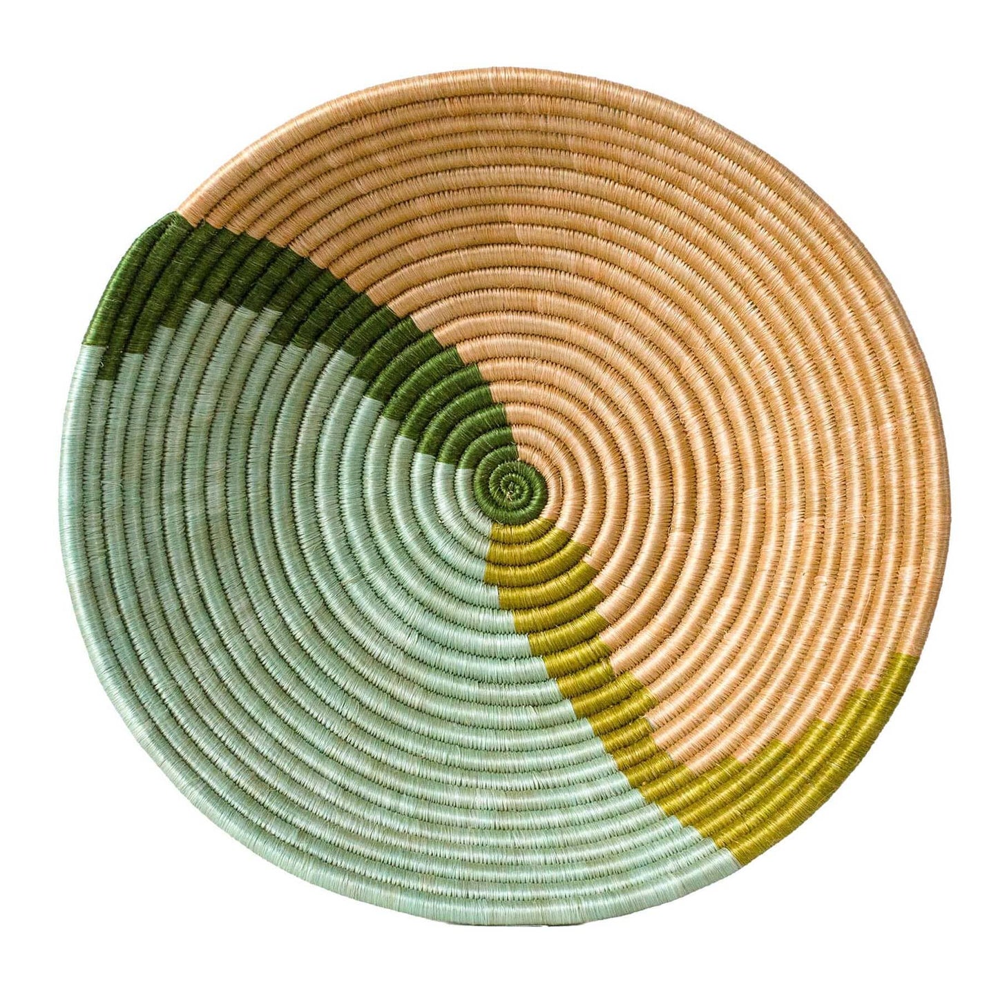 Restorative Woven Bowl - Apricot + Seafoam