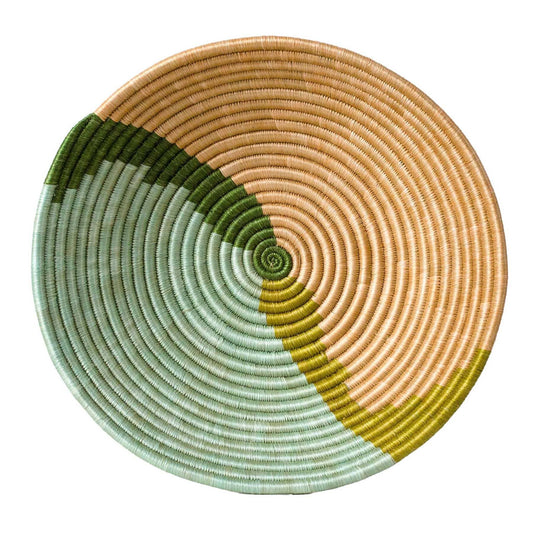 Restorative Woven Bowl - Apricot + Seafoam