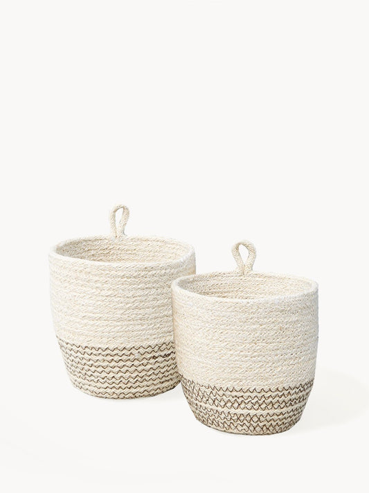 Amari Loop Bin Set - Brown