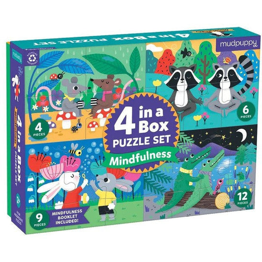 Mudpuppy 4 in a Box Mindful Puzzle