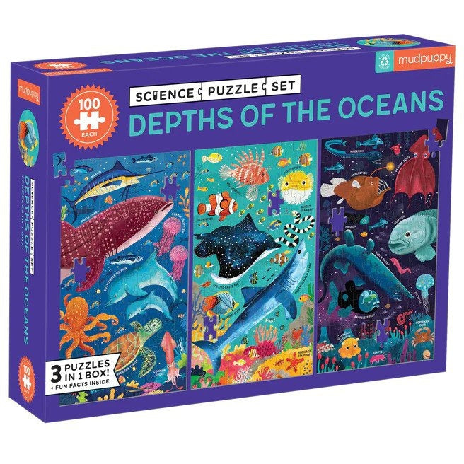Mudpuppy Depths of the Ocean Science Puzzle Set
