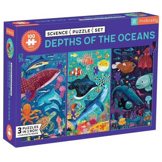 Mudpuppy Depths of the Ocean Science Puzzle Set