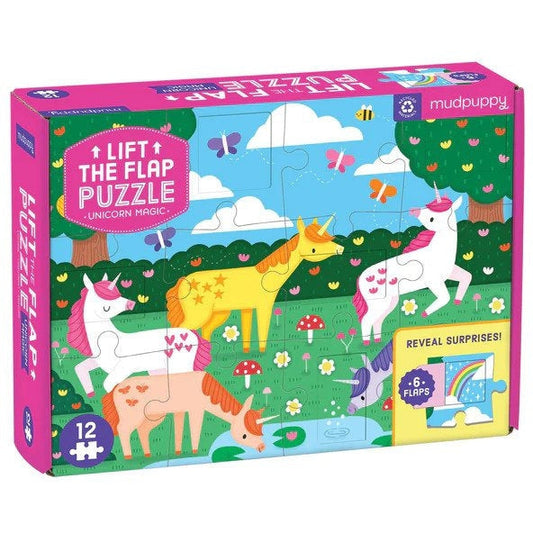 Mudpuppy Flap Puzzle Unicorn