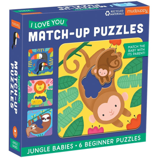 Mudpuppy Jungle Babies Match Puzzle