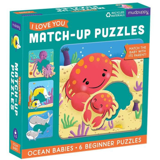 Mudpuppy Ocean Babies Match Puzzle