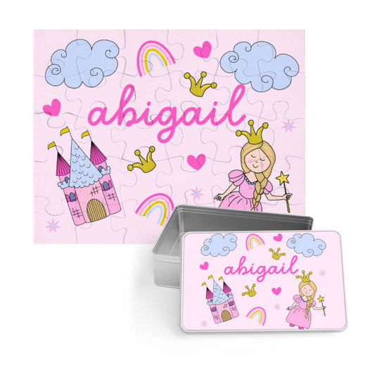 personalized kids puzzle princess themed