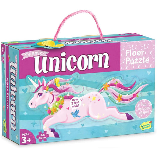 Peaceable Kingdom Floor Puzzle | Shimmery Unicorn