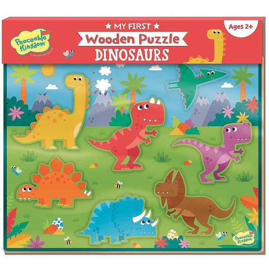 Peaceable Kingdom My First Wooden Puzzle | Dinosaur