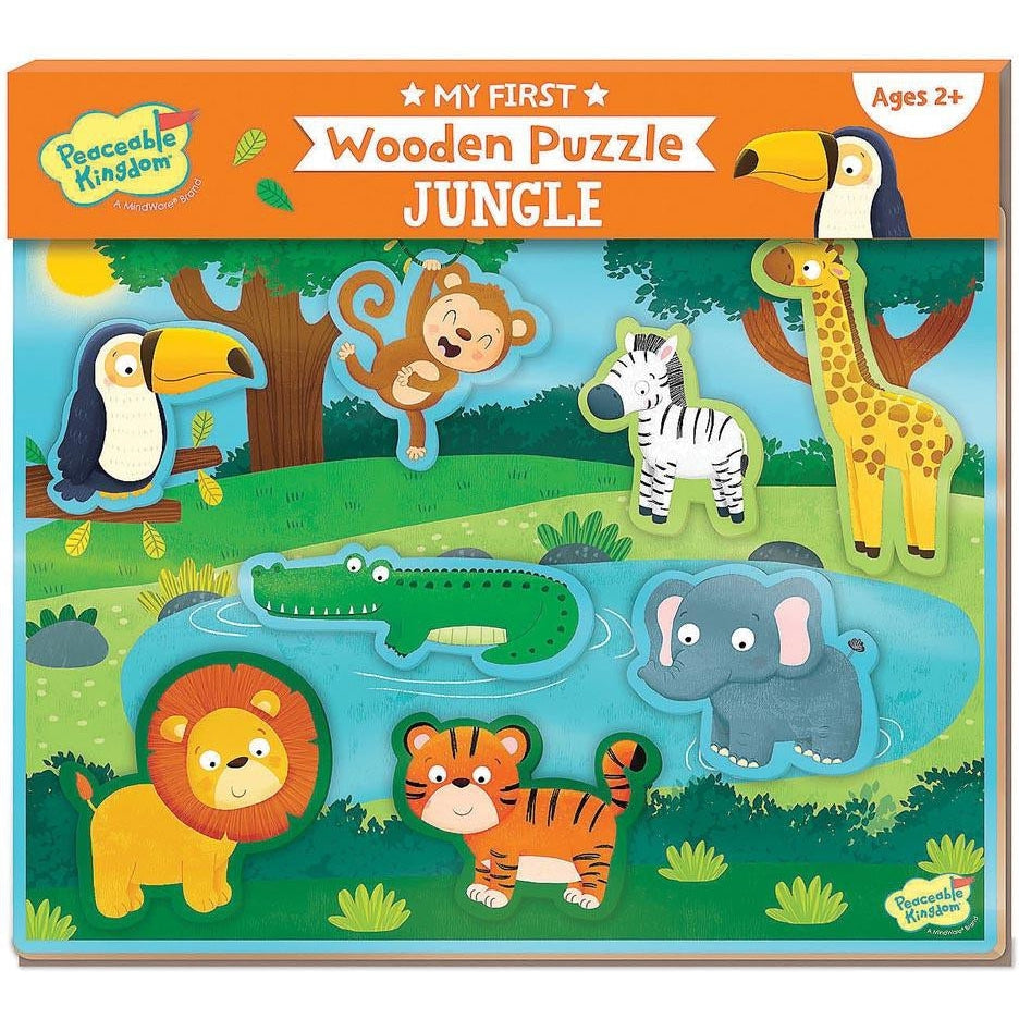 Peaceable Kingdom My First Wooden Puzzle | Jungle