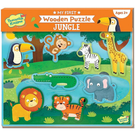 Peaceable Kingdom My First Wooden Puzzle | Jungle