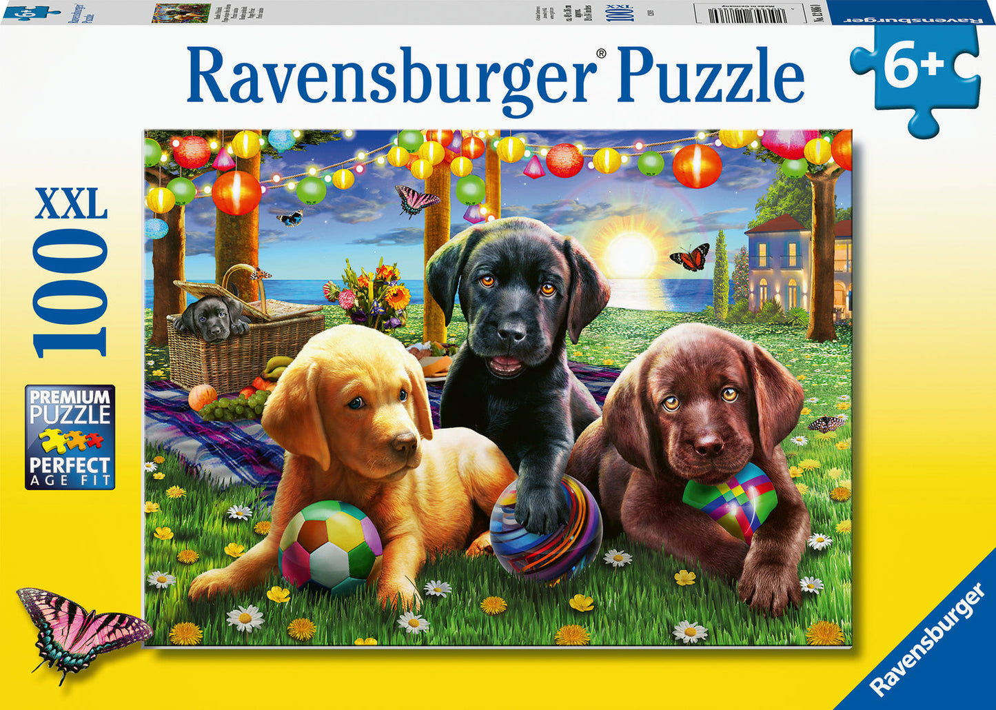 Puppy Picnic 100 pc Puzzle