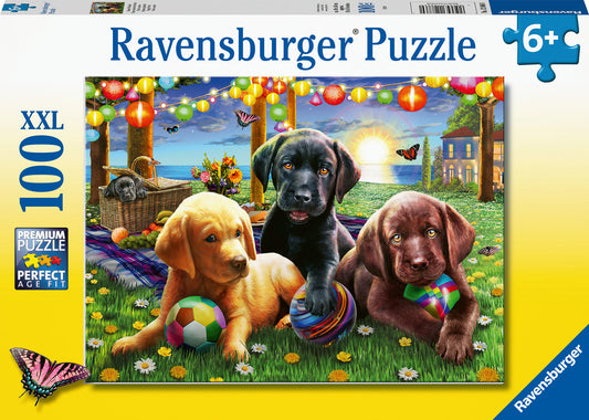 Puppy Picnic 100 pc Puzzle