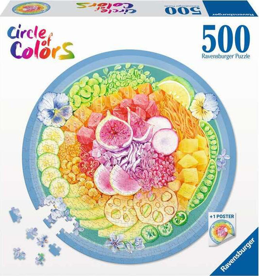 Poke Bowl 500 pc Round Puzzle