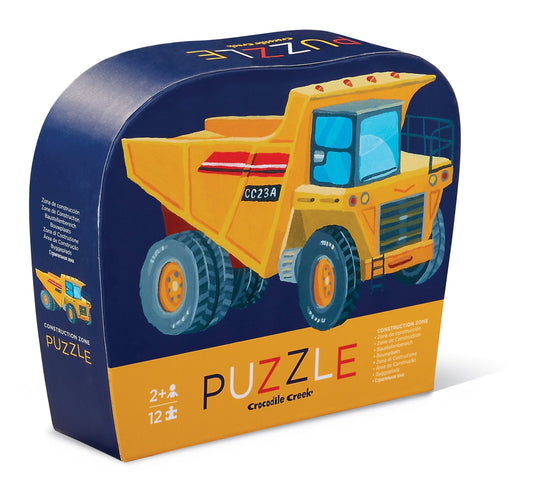 Crocodile Creek 12 piece Mini Puzzle | Construction Zone