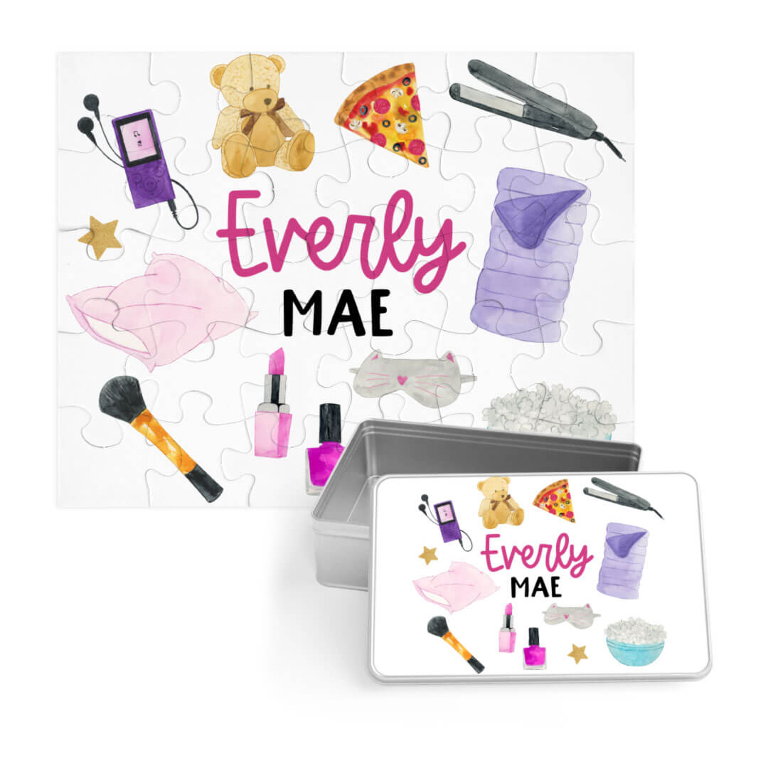 Kids Personalized 30 Piece Puzzle | Slumber Party Squad